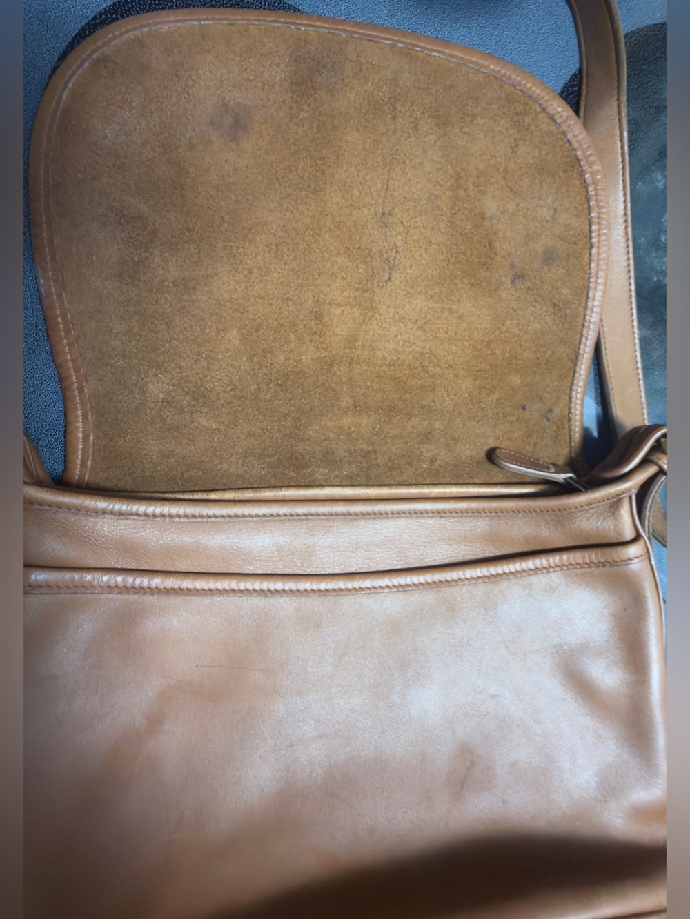 Authentic vintage Coach Fletcher glove tanned leather crossbody saddle bag - Picture 8 of 12